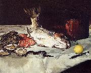 Edouard Manet Still Life with Fish oil on canvas